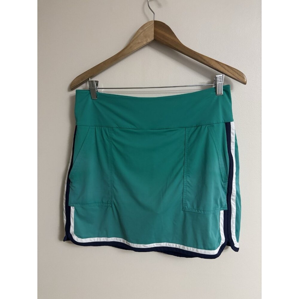 Kinona Green Golf Skort Size M Shorts Lined UPF 50 + Pocket Skirt